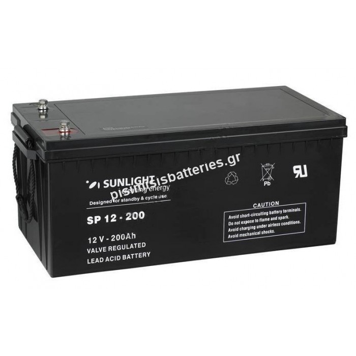 Μπαταρία UPS Sunlight VRLA - AGM SPB 12-200 12V 200Ah